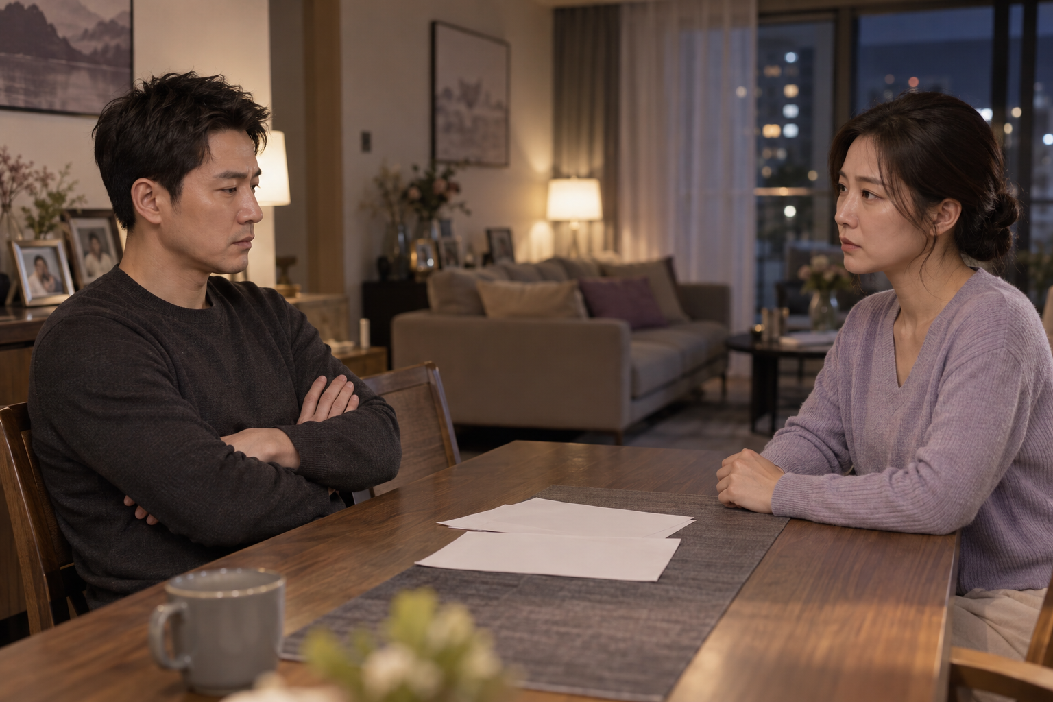 老公為了小三提出離婚,夫妻面對離婚談話